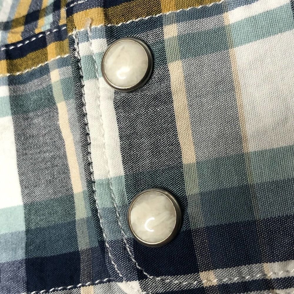 -Lucky Brand Men's Long Sleeve Santa Fe Western Shirt NWT M - Picture 6 of 10